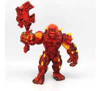 Doyomtoy Warcraft Batalla Demonio de Lava Figura de Juego Golem de Lava con Arma Modelo Mítico Energía Mágica Criatura Figura de Acción-Cumpleaños para Niños