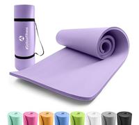 #DoYourFitness® Esterilla de fitness y yoga | Esterilla antideslizante suave y gruesa | 183 x 61 x 1,5 cm | ideal para gimnasia, pilates y yoga | Para principiantes y avanzados [violeta]