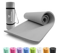 #DoYourFitness® Esterilla de fitness y yoga | Esterilla antideslizante suave y gruesa | 183 x 61 x 1,5 cm | ideal para gimnasia, pilates y yoga | Para principiantes y avanzados [gris]