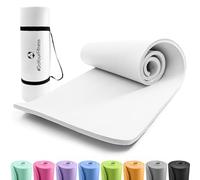#DoYourFitness® Esterilla de fitness y yoga | Esterilla antideslizante suave y gruesa | 183 x 61 x 1,5 cm | ideal para gimnasia, pilates y yoga | Para principiantes y avanzados [blanco]