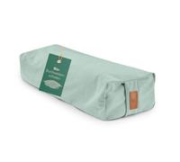 #DoYourYoga Bolster de yoga de pana Paravati con cáscaras de trigo | Cojín de meditación de 67 x 13 cm, para Yin Yoga, funda lavable, color verde pastel