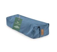 #DoYourYoga Yoga Bolster de pana Paravati con espelta orgánica (KBA) | Cojín de meditación de 67 x 13 cm, para Yin Yoga, funda lavable, color verde azulado