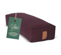 #DoYourYoga Yogabolster Rectangular Paravati con Cáscaras de Trigo Sarraceno o Espelta Orgánica - Cojín de Meditación, Yin Yoga & Pilates - Funda Lavable de Algodón 100% - 67 x 13 cm
