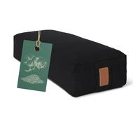 #DoYourYoga Yogabolster Rectangular Paravati con Cáscaras de Trigo Sarraceno o Espelta Orgánica - Cojín de Meditación, Yin Yoga & Pilates - Funda Lavable de Algodón 100% - 67 x 13 cm