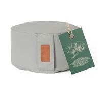 #DoYourYoga Yogabolster Vishnu Redondo con cáscaras de Trigo sarráceno o espelta orgánica - Cojín de meditación, Yin Yoga y Pilates - Funda Lavable de algodón 100% - 30 x 15 cm