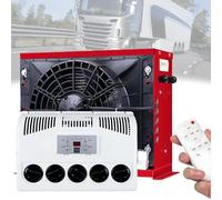 DOZPAL Aire Acondicionado Tipo Split - Unidad de Aire Acondicionado eléctrica de 12V/24V para Cabina de camión,enfriamiento rápido, silencioso,Mini Split para caravanas, Camiones y remolques Red-24V