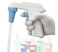 DOZPAL Controlador de pipetas eléctrico de Laboratorio, llenador de pipetas de Gran Volumen (0,1-100 ml), Pantalla LCD, 6 velocidades Ajustables para bioquímica, Bomba dosificadora automática
