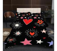Dozrmey Edredón 150x200 cm | Diseño Azul, Confeccionado en Tejido de Microfibra y Relleno de Algodón 200 gsm, Estampado a Doble Cara, con 2 Funda de Almohada, Máximo Confort