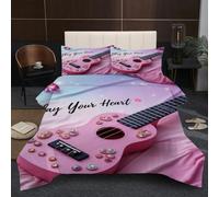 Dozrmey Edredón Extra Large 220x240 | ViolíN Rosa, Microfibra con Estampado 3D Vibrante y Duradero, Relleno de Algodón 200 gsm, Transforma tu Habitación en una Suite de Lujo