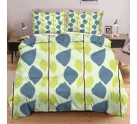 Dozrmey Funda Nordica Cama 105-200x200 cm Diseño Verde, Juego de Ropa de Cama de Microfibra para Adolescentes Niños - 1 Funda de Edredón + 2 Funda de Almohada 50x75 cm,5