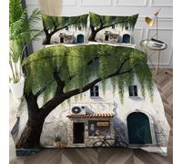 Dozrmey Funda Nórdica Cama 105 Sauce Verde, Juego de Ropa de Cama 150x200 con Cremallera para Decoración, Transpirable Juego de Cama de Microfibra con 2 Fundas de Almohada 50x75 Q1815