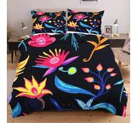 Dozrmey Funda Nordica Cama 90-135x200 Diseño de Colores, Juego de Ropa de Cama para Niños Niñas, Microfibra Juego de Funda de Edredón 135x200 + 2 Funda de Almohada 50x75 cm,9