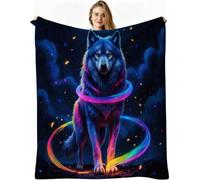 Dozrmey Manta Extra Grande, Lobo Azul, 220x240 cm, AQ3497