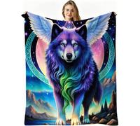 Dozrmey Manta Extra Grande, Lobo Azul, 220x240 cm, AQ3563