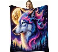 Dozrmey Manta Extra Grande, Lobo Azul, 220x240 cm, AQ4499