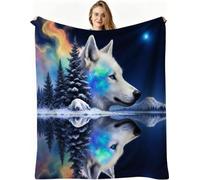 Dozrmey Manta Extra Grande, Lobo Azul, 220x240 cm, AQ4619