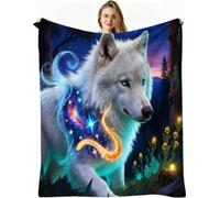 Dozrmey Manta Extra Grande, Lobo Blanco, 220x240 cm, AQ4325