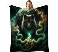 Dozrmey Manta Extra Grande, Lobo Gris, 220x240 cm, AQ4283