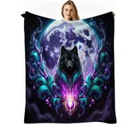 Dozrmey Manta Extra Grande, Lobo Morado, 220x240 cm, AQ4319