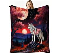 Dozrmey Manta Extra Grande, Lobo Rojo, 220x240 cm, AQ4373