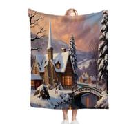Dozrmey Manta para Sofá Grandes 180x220 Paisajes Nevados Blancos, Manta Suave de Franela y Microfibra para Cama 105, 3D Impresión Mantas de Sofa para Hogar Oficina Viaje, 180x220 cm, AQ886