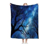 Dozrmey Mantas para Sofas Grandes 220x240 Blue Forest, Mantas para Cama 150 de Franela para Adultos y Adolescentes, Mantas Polar para Sofá Grande Fácil de cuidar, AQ4031