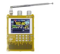 DP-666 TEF6686 Radio de alta sensibilidad banda completa FM AM LW MW SW onda corta ESP32 RDS 2,8 pulgadas IPS LCD(Yellow)
