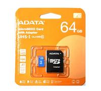 DP ADATA - Tarjeta de memoria Micro SDXC de 64 GB con adaptador SD para smartphones, tabletas, etc. A1, UHS-I, V10 hasta 100 mb/s (64 GB)