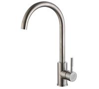 DP Griferia - Grifo monomando con caño alto giratorio acabado en cromo para fregadero modelo Mango