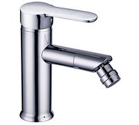 DP Grifería - Grifo monomando de bidé, color plateado, serie Roble