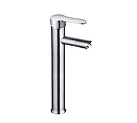 Miroytengo Grifo monomando para lavabo alto Serie Roble plateado