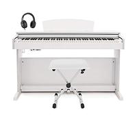 DP10X Piano Digital Gear4music, Set con Accesorios, Blanco