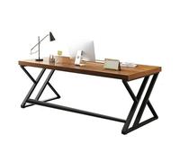 dP3sQ8mXjN Escritorio Escritorio de PC Madera Pino for Oficina en casa con Marco Metal Resistente, Mesa Trabajo Moderna y Larga for Estudio Escritura(4XL)