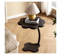 dP3sQ8mXjN Mesa de Centro Mesa Auxiliar con Acento Creativo, Mesa de Centro, Bandeja Flores, Superior, mesita Noche Familiar, Comedor o Sala Estar, Moderna, Base Metal en Forma Mariposa(Negro)