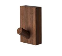 dP3sQ8mXjN Percheros de pared Gancho de madera nogal, colgador colgante, ganchos pared sin perforaciones, estante almacenamiento en habitación, gancho decoración for llaves y toallas casa(Bruin)