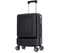 DPCDAN Maleta de Cabina Equipaje de Lado Duro Duradero, Resistente al Agua, con Bolsillo Frontal, Equipaje rodante, Caja de contraseña, Maleta de embarque antirrobo de Seguridad Cabina Trolley