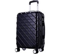 DPCDAN Maleta de Cabina Maleta de Cuero con Marco de Aluminio, Equipaje de Mano Duro, Maleta de Viaje, Carcasa Dura, Equipaje Ligero de facturación Cabina Trolley