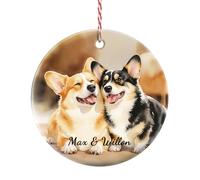 DPDP Bolas Navidad Personalizadas 2025 - CREA Tus Propios Regalos Personalizados, Decoraciones para Árbol de Navidad con Fotos - Regalos para Familia, Parejas, Mascotas, Primera Navidad del Bebé