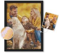 DPDP Diamond Painting Personalizado Foto - DIY Diamond Embroidery Kit - Custom 5D Bordado Diamante Pinturas Fotos Artes Decoración de la Pared - 80x100 cm