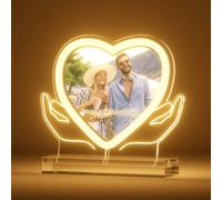 DPDP Lámpara Personalizada con Foto - Cuadro Personalizado Neón, Regalo San Valentín, Regalos para Aniversario de Pareja y Novios