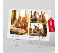 DPDP Marcos de Fotos Personalizados Metálicos Regalos Personalizados con Foto para Enamorados, Familiares y Amigos