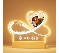 DPDP Placa Spotify Personalizada - Lampara Personalizada con Foto y Canción - Regalos Personalizados para Mujer Hombre - Regalos Parejas Originales Aniversario San Valentín Navidad