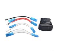 DPDT - Interruptor basculante de 7 pines para encendido y apagado momentáneo para aplicaciones de 12 V, 20 A o 24 V 10 A en coches, barcos, motocicletas, vehículos todo terreno