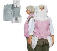 DPDZSW Chaleco Anticaída Inteligente, Chaleco con Airbag, Ropa Anticaída Portátil para Personas Mayores con Aplicación para Ver Datos Ejercicio, Activación En 0,01 S, Reutilizable Female(Pink)-S