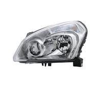 DPEDFVXVMR Coche Faro Principal 1 Uds Conjunto De Faro Delantero De Coche Para Dualis Para Qashqai J10 2008 2009 2010-2012 2013 2014 Accesorios De Parachoques Montaje de faros(Left side)