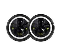 DPEDFVXVMR Coche Faro Principal para Land para Rover para Defender 80W 1 Par Negro 7 "Accesorios De Faros Led De Coche Conjunto Redondos De 7 Pulgadas Montaje de Faros(3)