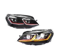 DPEDFVXVMR Coche Faro Principal Para VW Para Golf 7 MK7 VII 2013-2018 Faros LED Coche Conjunto Lámparas Delanteras Señal Giro Secuencial No Apto Para GTI Para Modelo De Xenón Montaje de faros