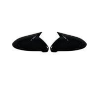 DPEDFVXVMR Cubierta Lente Faro para Golf 7 MK7 MK7.5 para GTI R para GTE para GTD 2014-2019 Cubierta De Espejo Retrovisor Tapas De Espejos Laterales Accesorios De Coche(Bright Black)