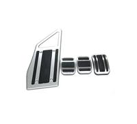 DPEDFVXVMR Cubierta Pedales Antideslizante 4 Uds Pedal LHD Acelerador Gas Combustible Pedal De Freno Almohadillas Esteras Cubierta para Peugeot 3008 5008 GT 2017-2019 Pedalera Coche(MT 4PCS)