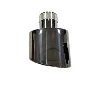 DPEDFVXVMR Doble Punta Escape Ancho 140 Mm Espesor 95 Mm Universal Gran Diámetro Acero Inoxidable Tubo De Escape Negro Garganta Trasera Terminal Escape(Right 57mm-140mm)